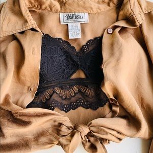 Vintage Silk Button Up Blouse